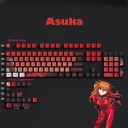Asuka 104+18 Clear PC+PBT Dye-subbed Pudding Jelly Keycaps Set OEM Profile Mechanical Keyboard